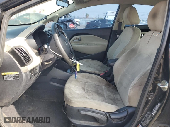 2013 Kia Rio EX with VIN KNADN4A31D6248521, listed as a Copart auction lot 60061645 with 123,281 mi miles and Salvage title. Bid and sale history available at DreamBid. Image 7.