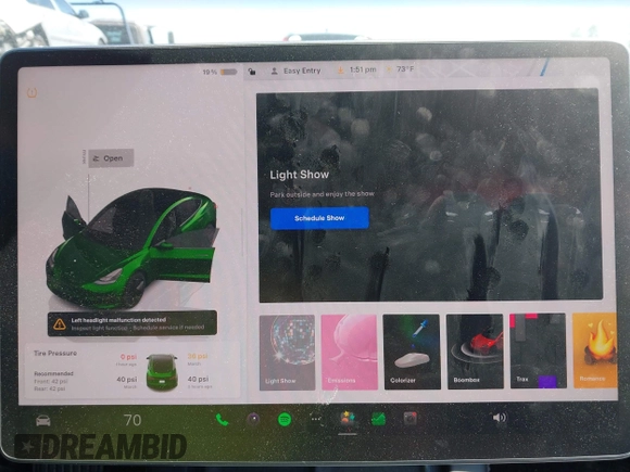 2023 Tesla Model 3 Long Range with VIN 5YJ3E1EBXPF603421, listed as a IAAI auction lot 42105037 with 13,186 mi miles and . Bid and sale history available at DreamBid. Image 18.