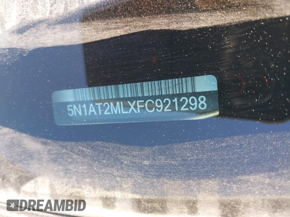 2015 Nissan Rogue S with VIN 5N1AT2MLXFC921298, listed as a IAAI auction lot 40944210 with 231,087 mi miles. Bid and sale history available at carsss.com. Image 9.