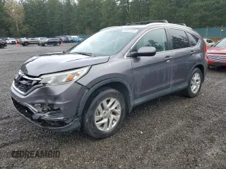 2015 Honda CR-V EX-L with VIN 2HKRM4H79FH661218, listed as a Copart auction lot 52257225 with 107,587 mi miles and Salvage Title. Bid and sale history available at carsss.com. Image 1.