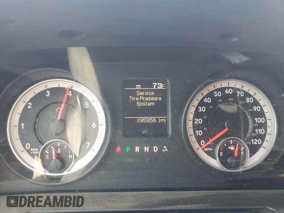 2013 Ram 1500 Express with VIN 1C6RR6FTXDS578223, listed as a Copart auction lot 55131875 with 195,958 mi miles and Salvage title. Bid and sale history available at DreamBid. Image 9.