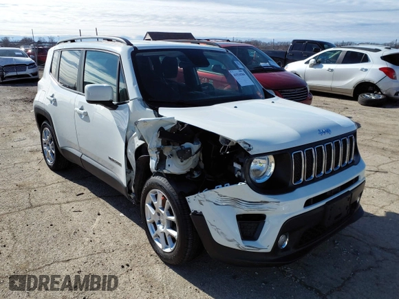 2020 Jeep Renegade Altitude z VIN ZACNJABB8LPL91658, wystawiony jako IAAI lot #41534304 z przebiegiem 76 135 mil mil oraz . Historia ofert i sprzedaży dostępna na DreamBid. Obrazek 1.
