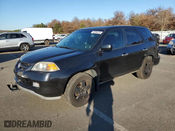 2005 Acura MDX with VIN 2HNYD18275H553339, listed as a Copart auction lot 41449825 with 236,395 mi miles and Non Repairable. Bid and sale history available at carsss.com. Image 1.