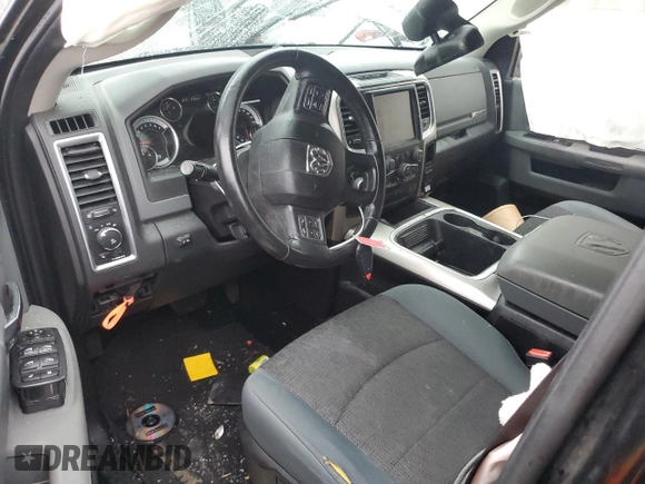 2016 Ram 1500 Big Horn with VIN 1C6RR6LG0GS332888, listed as a Copart auction lot 43039425 with 0 mi miles and Salvage Title. Bid and sale history available at carsss.com. Image 8.