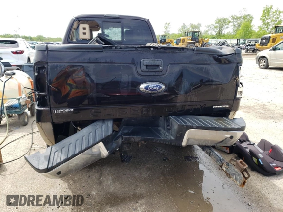 2013 Ford F-250 XL with VIN 1FT7X2B6XDEA50985, listed as a Copart auction lot 53409724 with 104,965 mi miles and Salvage Title. Bid and sale history available at DreamBid. Image 6.