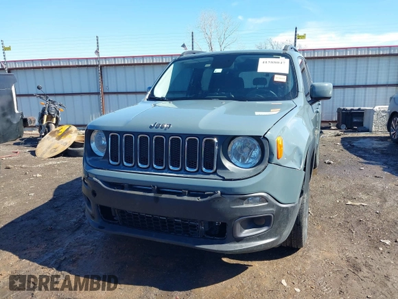 2017 Jeep Renegade Latitude with VIN ZACCJABB6HPE63913, listed as a IAAI auction lot 41588047 with 85,474 mi miles and . Bid and sale history available at DreamBid. Image 6.