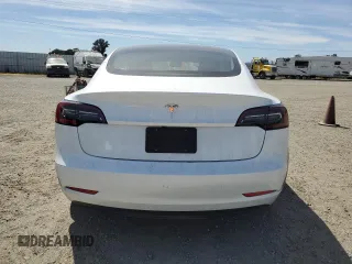 2023 Tesla Model 3 with VIN 5YJ3E1EA0PF623233, listed as a Copart auction lot 55781355 with 26,301 mi miles and Salvage title. Bid and sale history available at DreamBid. Image 6.