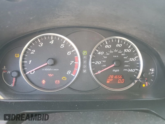 2008 Mazda 6 i Sport VE with VIN 1YVHP80C285M22738, listed as a Copart auction lot 52025935 with 281,656 mi miles and Salvage Title. Bid and sale history available at carsss.com. Image 9.