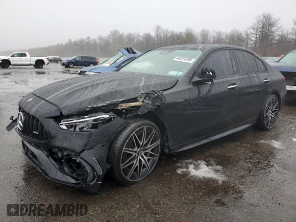 2023 Mercedes-Benz C 43 AMG with VIN W1KAF8HB9PR105901, listed as a Copart auction lot 44231895 with Not Provided miles and Non Repairable. Bid and sale history available at DreamBid. Image 1.