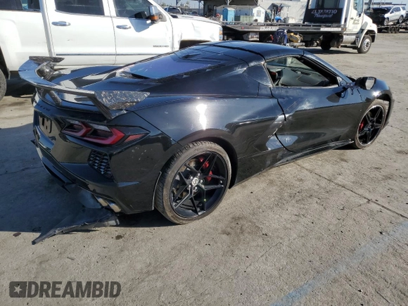 2021 Chevrolet Corvette 2LT with VIN 1G1YB2D43M5125954, listed as a Copart auction lot 78750964 with 23,158 mi miles and Salvage Title. Bid and sale history available at carsss.com. Image 3.