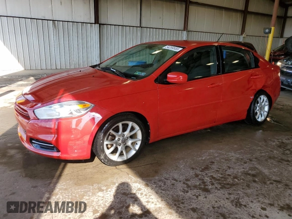 2013 Dodge Dart SXT with VIN 1C3CDFBA5DD156032, listed as a Copart auction lot 54359555 with 36,327 mi miles and Salvage Title. Bid and sale history available at carsss.com. Image 1.