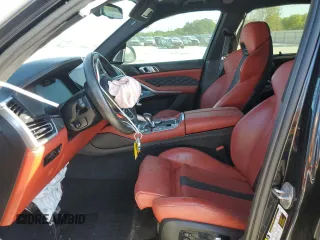 2020 BMW X5 M Competition with VIN 5YMJU0C07L9C91028, listed as a Copart auction lot 63031553 with 0 mi miles. Bid and sale history available at carsss.com. Image 7.