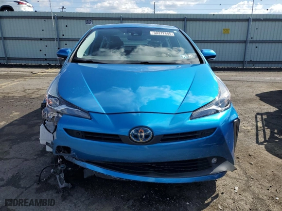 2019 Toyota Prius LE with VIN JTDL9RFU1K3010751, listed as a Copart auction lot 50372845 with 40,469 mi miles and Salvage Title. Bid and sale history available at carsss.com. Image 5.