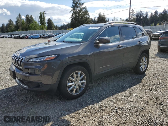 2016 Jeep Cherokee Limited z VIN 1C4PJMDS5GW209420, wystawiony jako Copart lot #56949005 z przebiegiem 66 458 mil mil oraz Szkoda całkowita • Salvage title. Historia ofert i sprzedaży dostępna na DreamBid. Obrazek 1.