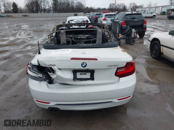 2016 BMW 2 Series 228i xDrive with VIN WBA1L9C56GV325558, listed as a IAAI auction lot 41833671 with 1 mi miles. Bid and sale history available at carsss.com. Image 15.
