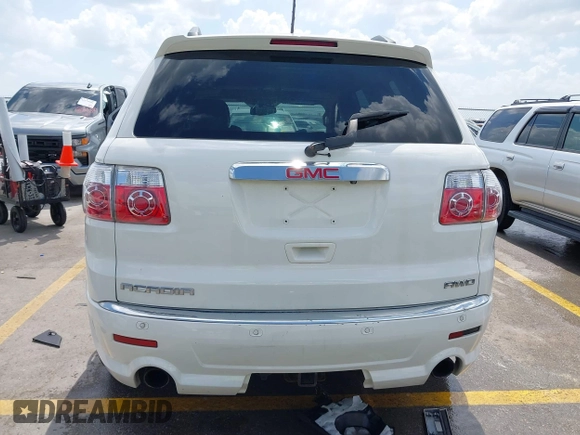 2012 GMC Acadia Denali with VIN 1GKKVTEDXCJ210342, listed as a IAAI auction lot 42549900 with 241,440 mi miles and . Bid and sale history available at DreamBid. Image 16.