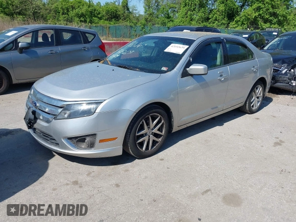 2012 Ford Fusion SEL with VIN 3FAHP0JA7CR295078, listed as a IAAI auction lot 42152639 with 162,887 mi miles. Bid and sale history available at carsss.com. Image 2.