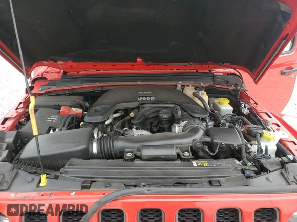 2018 Jeep Wrangler Rubicon with VIN 1C4HJXCG9JW255648, listed as a Copart auction lot 87134384 with Not provided miles and Salvage title. Bid and sale history available at DreamBid. Image 12.