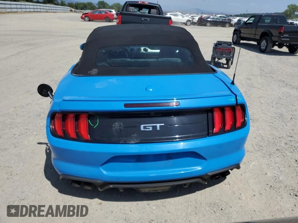 2022 Ford Mustang GT Premium with VIN 1FATP8FF8N5107462, listed as a Copart auction lot 60014115 with 58,878 mi miles and Salvage title. Bid and sale history available at DreamBid. Image 6.