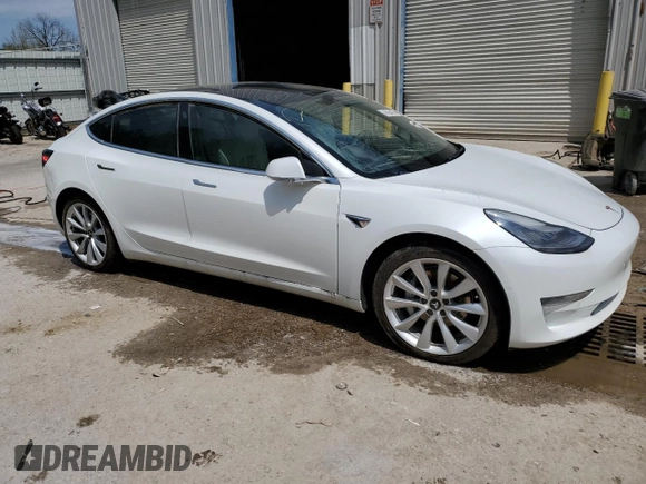 2019 Tesla Model 3 Mid Range with VIN 5YJ3E1EA3KF509087, listed as a Copart auction lot 46364865 with Not Provided miles and Salvage Title. Bid and sale history available at DreamBid. Image 4.