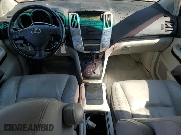 2008 Lexus RX 350 with VIN 2T2GK31U68C050703, listed as a Copart auction lot 52645805 with 130,086 mi miles and Salvage Title. Bid and sale history available at DreamBid. Image 8.