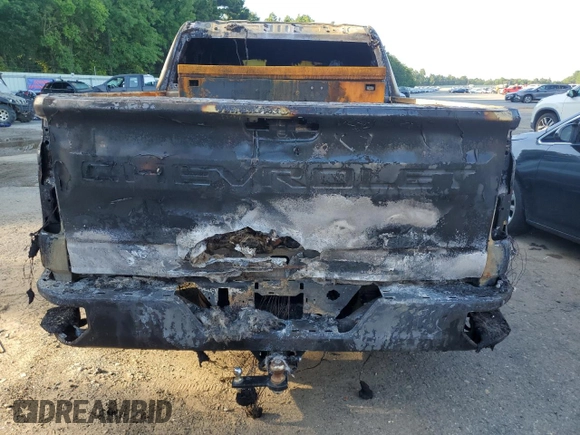 2021 Chevrolet Silverado 1500 Work Truck with VIN 1GCUYAEF1MZ189238, listed as a Copart auction lot 62217434 with Not Provided miles and Salvage Title. Bid and sale history available at DreamBid. Image 6.