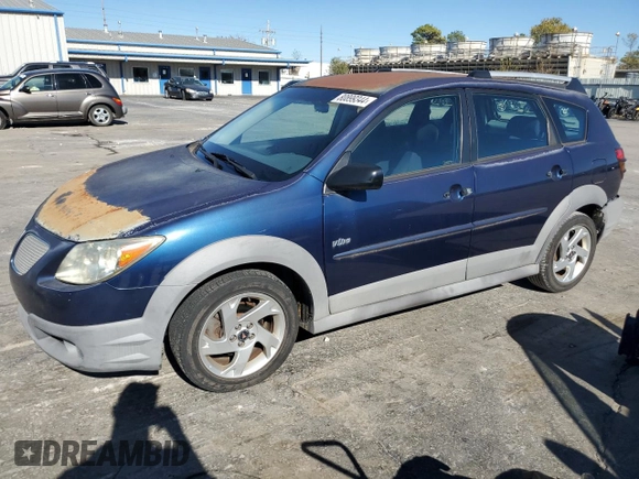 2005 Pontiac Vibe with VIN 5Y2SL66845Z466260, listed as a Copart auction lot 80899344 with 104,168 mi miles and Clean Title. Bid and sale history available at carsss.com. Image 1.