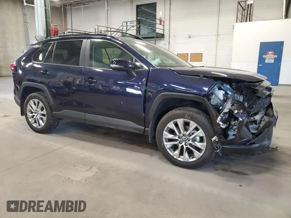 2025 Toyota RAV4 XLE Premium with VIN 2T3A1RFV3SW520863, listed as a Copart auction lot 55786675 with 13,069 mi miles and Salvage title. Bid and sale history available at DreamBid. Image 4.