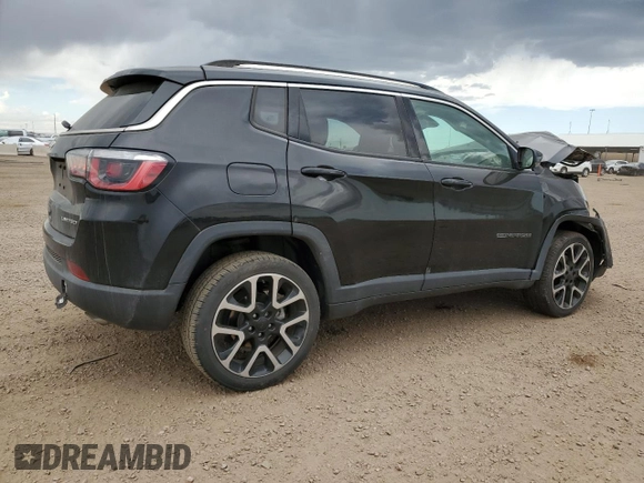 2018 Jeep Compass Limited with VIN 3C4NJDCB5JT104687, listed as a Copart auction lot 54964015 with 85,435 mi miles and Salvage title. Bid and sale history available at DreamBid. Image 3.