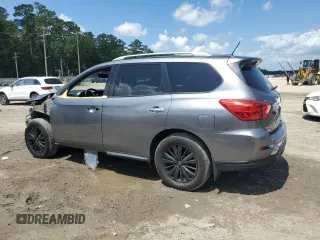 2018 Nissan Pathfinder SV with VIN 5N1DR2MN6JC622252, listed as a Copart auction lot 60761295 with 54,290 mi miles and Salvage title. Bid and sale history available at DreamBid. Image 2.