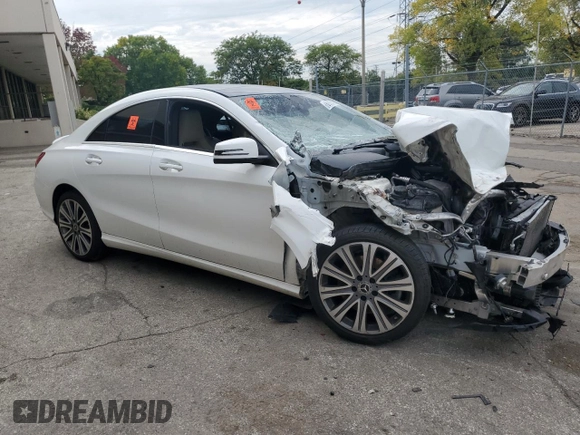 2018 Mercedes-Benz CLA 250 with VIN WDDSJ4GB8JN637815, listed as a Copart auction lot 68822413 with Not Provided miles and . Bid and sale history available at DreamBid. Image 4.