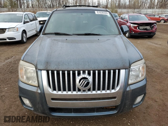 2010 Mercury Mariner Premier with VIN 4M2CN8H77AKJ13491, listed as a Copart auction lot 81636504 with 165,091 mi miles and Clean Title. Bid and sale history available at carsss.com. Image 5.