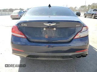 2019 Genesis G70 Advanced with VIN KMTG34LA4KU012313, listed as a Copart auction lot 47349625 with 158,507 mi miles and Salvage title. Bid and sale history available at DreamBid. Image 6.