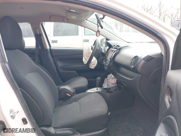 2019 Mitsubishi Mirage ES with VIN ML32A3HJ8KH016670, listed as a IAAI auction lot 41867607 with 76,571 mi miles. Bid and sale history available at carsss.com. Image 5.