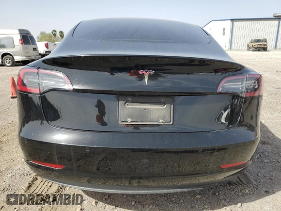 2022 Tesla Model 3 with VIN 5YJ3E1EA0NF287838, listed as a Copart auction lot 47785355 with 54,116 mi miles and Salvage Title. Bid and sale history available at DreamBid. Image 6.
