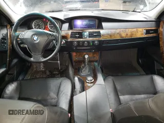 2007 BMW 5 Series 530xi with VIN WBANF73597CU25081, listed as a Copart auction lot 45672795 with 76,894 mi miles and Salvage Title. Bid and sale history available at carsss.com. Image 8.