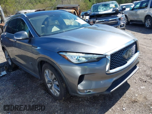 2020 Infiniti QX50 Essential with VIN 3PCAJ5M1XLF101179, listed as a IAAI auction lot 41761070 with 76,662 mi miles and . Bid and sale history available at DreamBid. Image 1.