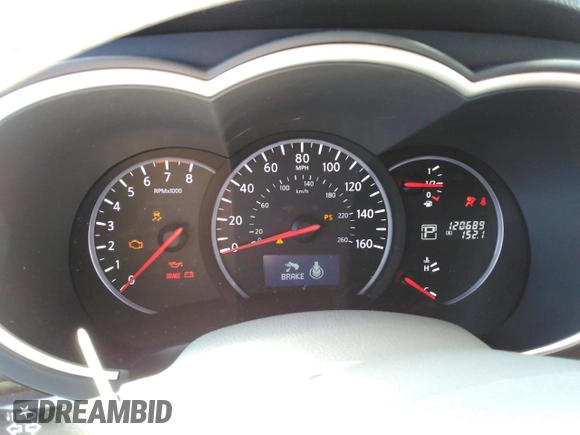 2013 Nissan Quest SV with VIN JN8AE2KP7D9063551, listed as a Copart auction lot 48493155 with 120,689 mi miles and Salvage title. Bid and sale history available at DreamBid. Image 9.