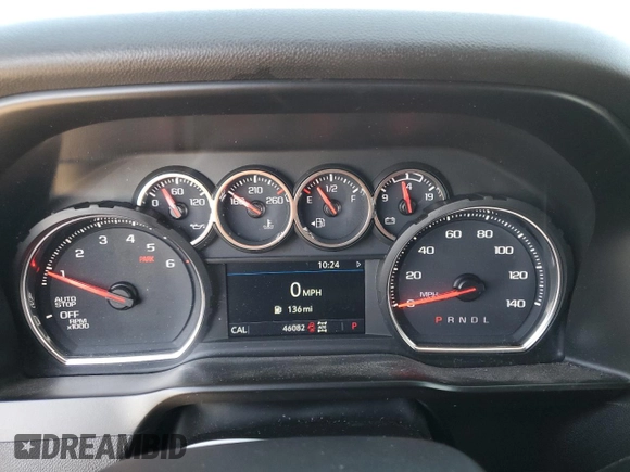 2021 Chevrolet Silverado 1500 RST with VIN 3GCUYEET5MG327263, listed as a Copart auction lot 46792385 with 46,082 mi miles and Salvage Title. Bid and sale history available at carsss.com. Image 9.