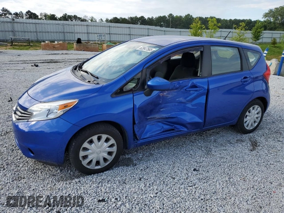 2015 Nissan Note S with VIN 3N1CE2CP4FL407658, listed as a Copart auction lot 62847565 with 79,574 mi miles and Salvage title. Bid and sale history available at DreamBid. Image 1.