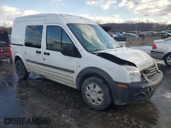 2013 Ford Transit Connect XL with VIN NM0LS6AN9DT138576, listed as a Copart auction lot 43907645 with 249,753 mi miles and Salvage Title. Bid and sale history available at carsss.com. Image 4.