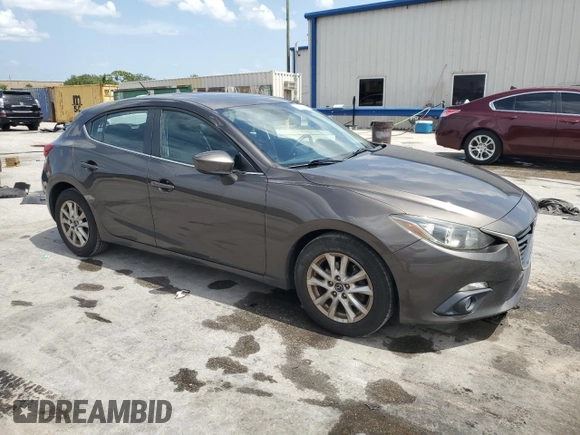 2014 Mazda 3 i Touring with VIN JM1BM1L71E1181056, listed as a Copart auction lot 59767705 with 129,447 mi miles and Salvage title. Bid and sale history available at DreamBid. Image 4.
