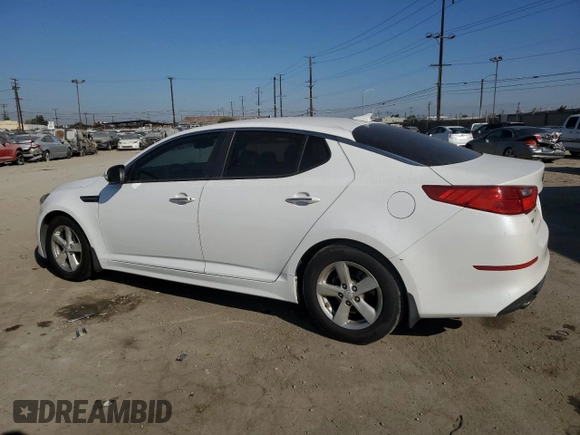 2015 Kia Optima LX with VIN KNAGM4A71F5644007, listed as a Copart auction lot 80284624 with 134,025 mi miles and Salvage Title. Bid and sale history available at carsss.com. Image 2.