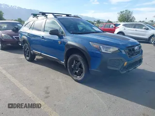 2025 Subaru Outback Wilderness z VIN 4S4BTGUD0S3167493, wystawiony jako IAAI lot #42242997 z przebiegiem 2 214 mil mil oraz . Historia ofert i sprzedaży dostępna na DreamBid. Obrazek 1.
