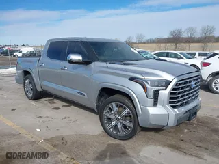 2024 Toyota Tundra 4WD Capstone Hybrid with VIN 5TFVC5DB9RX055993, listed as a IAAI auction lot 41656413 with 19,603 mi miles. Bid and sale history available at carsss.com. Image 1.