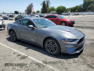 2021 Ford Mustang EcoBoost with VIN 1FA6P8TH2M5127983, listed as a Copart auction lot 61433405 with 52,953 mi miles and Salvage title. Bid and sale history available at DreamBid. Image 4.