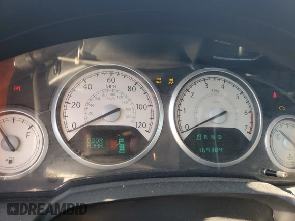 2010 Chrysler Town & Country Touring Plus with VIN 2A4RR8DX2AR358284, listed as a Copart auction lot 54311385 with 169,384 mi miles and Salvage Title. Bid and sale history available at DreamBid. Image 9.