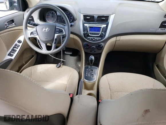 2014 Hyundai Accent GLS with VIN KMHCU4AE0EU676317, listed as a Copart auction lot 53395075 with 79,838 mi miles and Salvage Title. Bid and sale history available at carsss.com. Image 8.