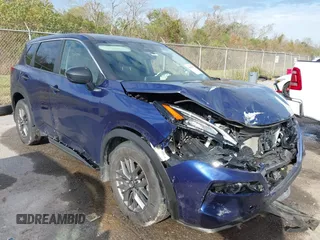 2023 Nissan Rogue S with VIN JN8BT3AA3PW410277, listed as a IAAI auction lot 41084748 with 34,348 mi miles. Bid and sale history available at carsss.com. Image 1.