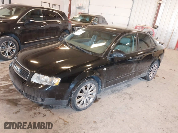 2003 Audi A4 1.8T with VIN WAULC68E73A275495, listed as a IAAI auction lot 41525711 with 184,591 mi miles. Bid and sale history available at carsss.com. Image 2.